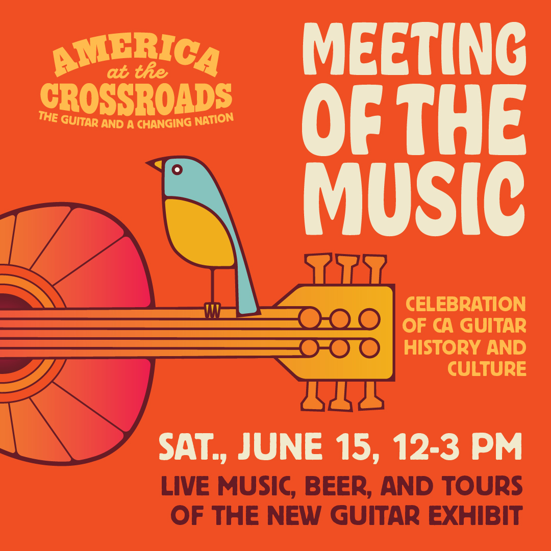 TheCAMuseum's tweet photo. Join us on Sat., June 15, as 3 guitarists come together to share their talents at "Meeting of the Music!"

📍 California Museum, 1020 O Street, Sacramento 
⏰ Sat., June 15, 12-3 pm 
🎟️ $5 (free for kids 12 and under and members) 

 Details &amp; tickets at https://t.co/TF6SxuN24K https://t.co/X1bjChz48k