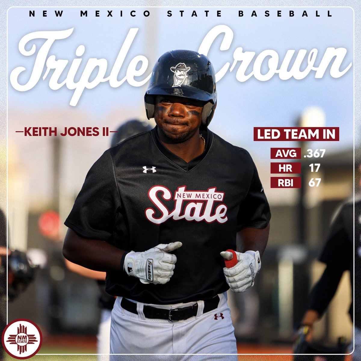 K👑J👑2👑 KJ2 becomes the ninth Aggie to win the Triple Crown in program history! #AggieUp | @keith_jonesx2