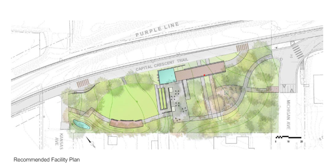 Wash_cycle's tweet photo. MoCo proposes new park and a rest stop with amenities along the future Capital Crescent Trail (CCT) and the Purple Line light rail while providing environmental benefits and highlighting the unique character and history of Greater Lyttonsville. https://t.co/6Gzsxnu9yA