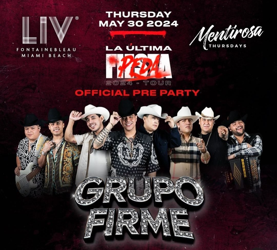Mañana noche histórica <a href="/GrupoFirme/">GrupoFirme</a> en <a href="/LIVmiami/">LIV</a> 🔥 #MiamiViceLifeStyle
