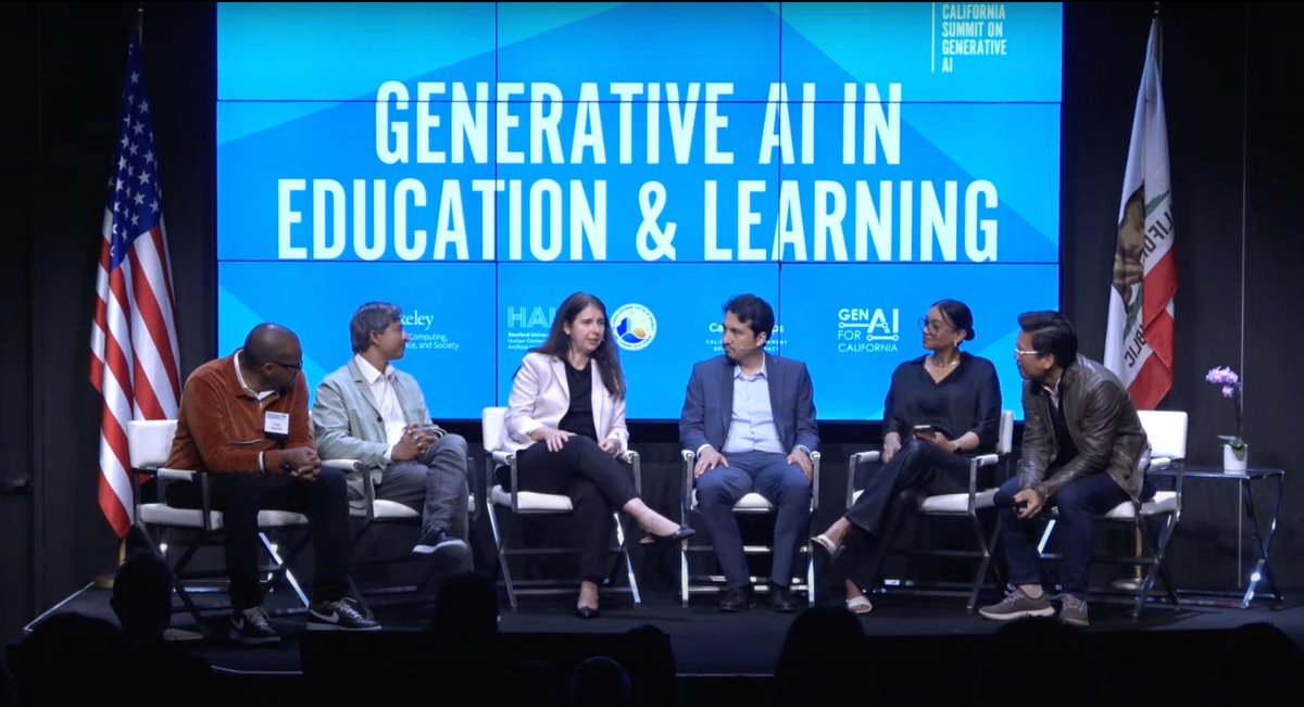 Stanford HAI (@stanfordhai) on Twitter photo “Educators are one of the early adopters of AI,” says Isabelle Hau of the <a href="/StanfordEd/">Stanford Graduate School of Education</a> Accelerator for Learning during the education panel at the Joint California Summit on Generative AI. Watch the livestream here: youtube.com/watch?v=R-nn73… “Educators are one of the early adopters of AI,” says Isabelle Hau of the <a href="/StanfordEd/">Stanford Graduate School of Education</a> Accelerator for Learning during the education panel at the Joint California Summit on Generative AI. Watch the livestream here: youtube.com/watch?v=R-nn73…