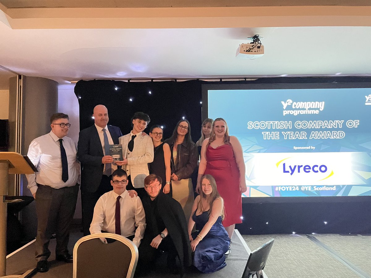 fraserbedwell's tweet photo. A brilliant night at the @YE_Scotland Company Programme finals. A few years since I was involved with @YESLothian but a real treat to be invited back. Such an inspiration to hear the journey the young people have gone on this year. Massive congrats to Goat 🐐 #FOYE24 https://t.co/PPepYNjMU9