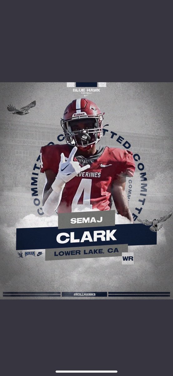 COMMITTED!!!🔥🔥Very proud to be announcing that I will attending Dickinson State university this fall, Thank you <a href="/Coach_Noonan/">Ben Noonan 🐾</a>  for giving me the opportunity to attend Sierra college. I appreciate all the coaches that have helped get to this point #HawksareUp