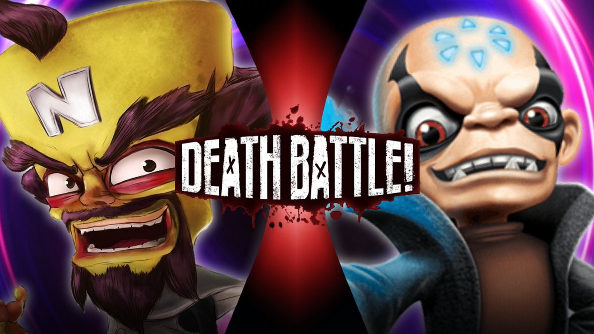 Ey i found an old #DEATHBATTLE sprite art i made of Neo Cortex vs Kaos