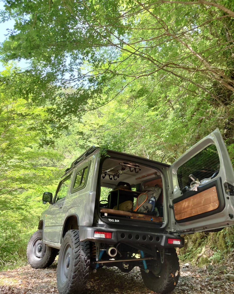 ・
新緑の渓が気持ちの良い季節🎵
・
SUZUKI JIMNY BEDKIT
Low Type singlebed
color №5417
・
#tool_box_bedkit
#suzukijimny
#jimny
#ジムニー
#ジムニー男子
#ジムニー女子
#ジムニーのある生活
#ジムニーのある風景
#ジムニーでおでかけ
#バンライフ
#fishing