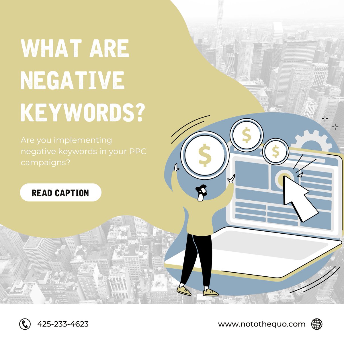 Boost your PPC performance with negative keywords! They sharpen targeting, reduce expenses &amp; enhance ROI by eliminating irrelevant traffic. Looking to refine your ad strategy? Reach out to N2Q for professional PPC services! notothequo.com #ecommerce #ppc #marketing