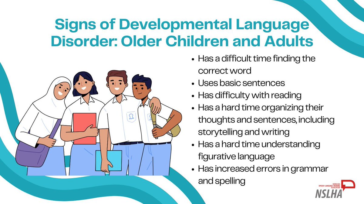 The signs of developmental language disorder (DLD) can differ as a child gets older. #NSLHM #DLD @DLDandMe @ASHAAdvocacy