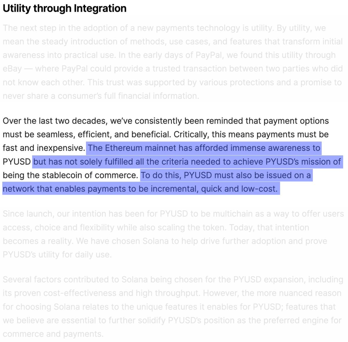 Shorts Fired 👀

PayPal said Ethereum isn't a good chain for Payments

If Solana is the chain for global payments, what's its FDV like in the future?