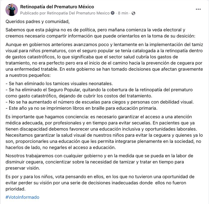 Antes de la veda, escribí esto: