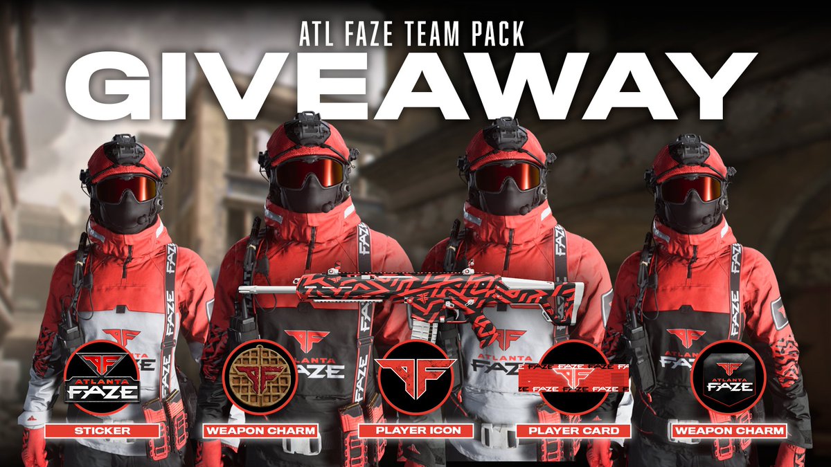 FaZe_Vegas's tweet image. Rep the squad in MW3 Season 4! We're giving away 10 Team Pack codes

✔️ Follow @ATLFaZe 
✔️ Like and Repost
✔️ Reply with your Platform preference and favorite ATL FaZe member

Winners will be announced just before our match on Sunday! #EZAF