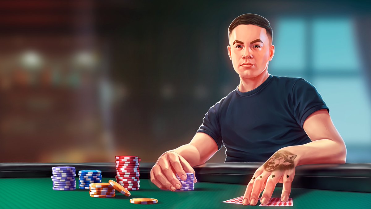 Poker Twitch screen illustration 
Support is appreciated 
Comms open 
port: behance.net/edsol
