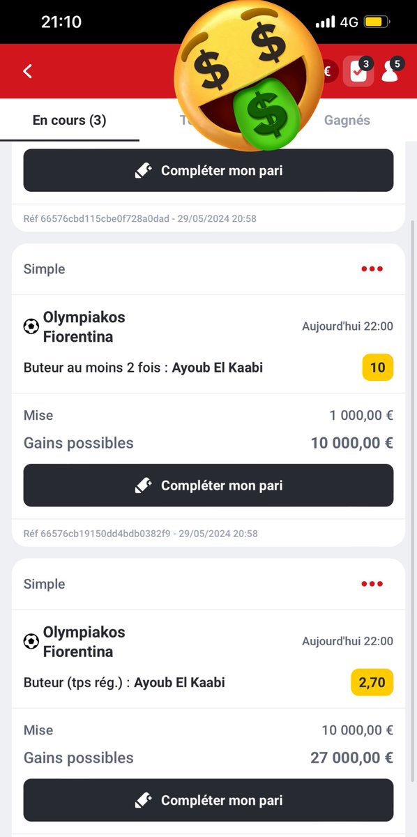 el_libro01's tweet photo. Dernier fois j’ai flopp avec paris cette fois ci je vais faire confiance a mon marocain , 1k€ parmis les fav si sa passe https://t.co/dy8MWsMamj