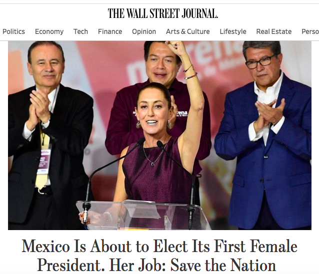 Nuestra próxima presidenta en el centro de las miradas internacionales.