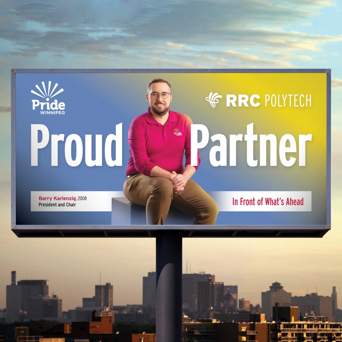RRC's tweet photo. On top of a full-time Customer Programs Manager role with New Flyer, Barry Karlenzig spends significant time volunteering with Pride Winnipeg, where he’s been the President for the last five years. https://t.co/A1TMbuXoJm #RRCPolytech #RRCAlumni https://t.co/sStFwtseXz