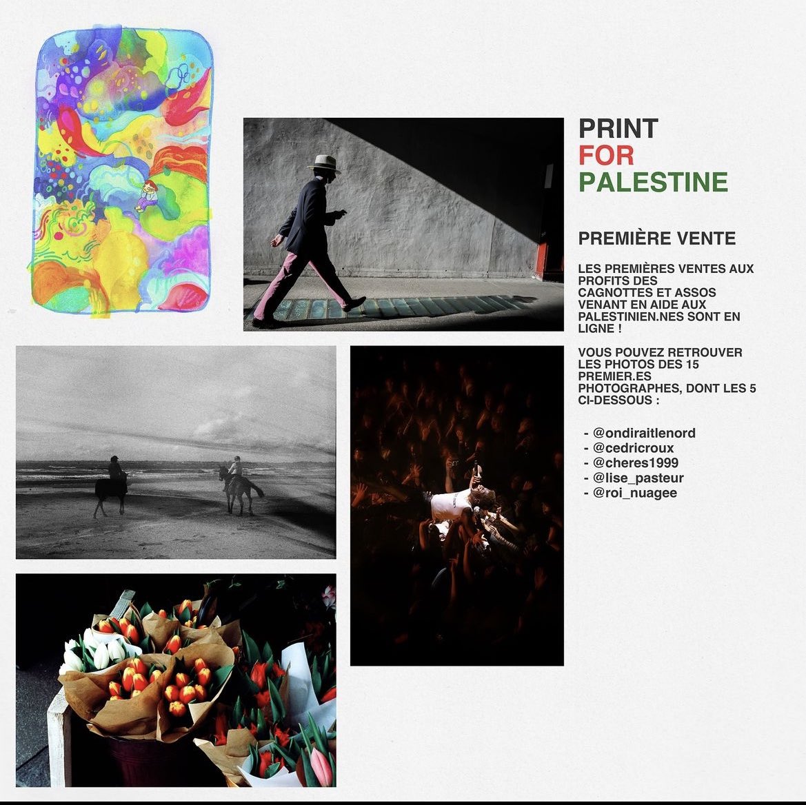 L’initiative print for Palestine est déjà a 3000€ de dons récoltés, c’est vraiment exceptionnel, je suis tellement heureuse de cet élan de solidarité, bravo a tous les organisateurs et les artistes, et je vous encourage à commander vos prints ! 

linktr.ee/printforpalest…