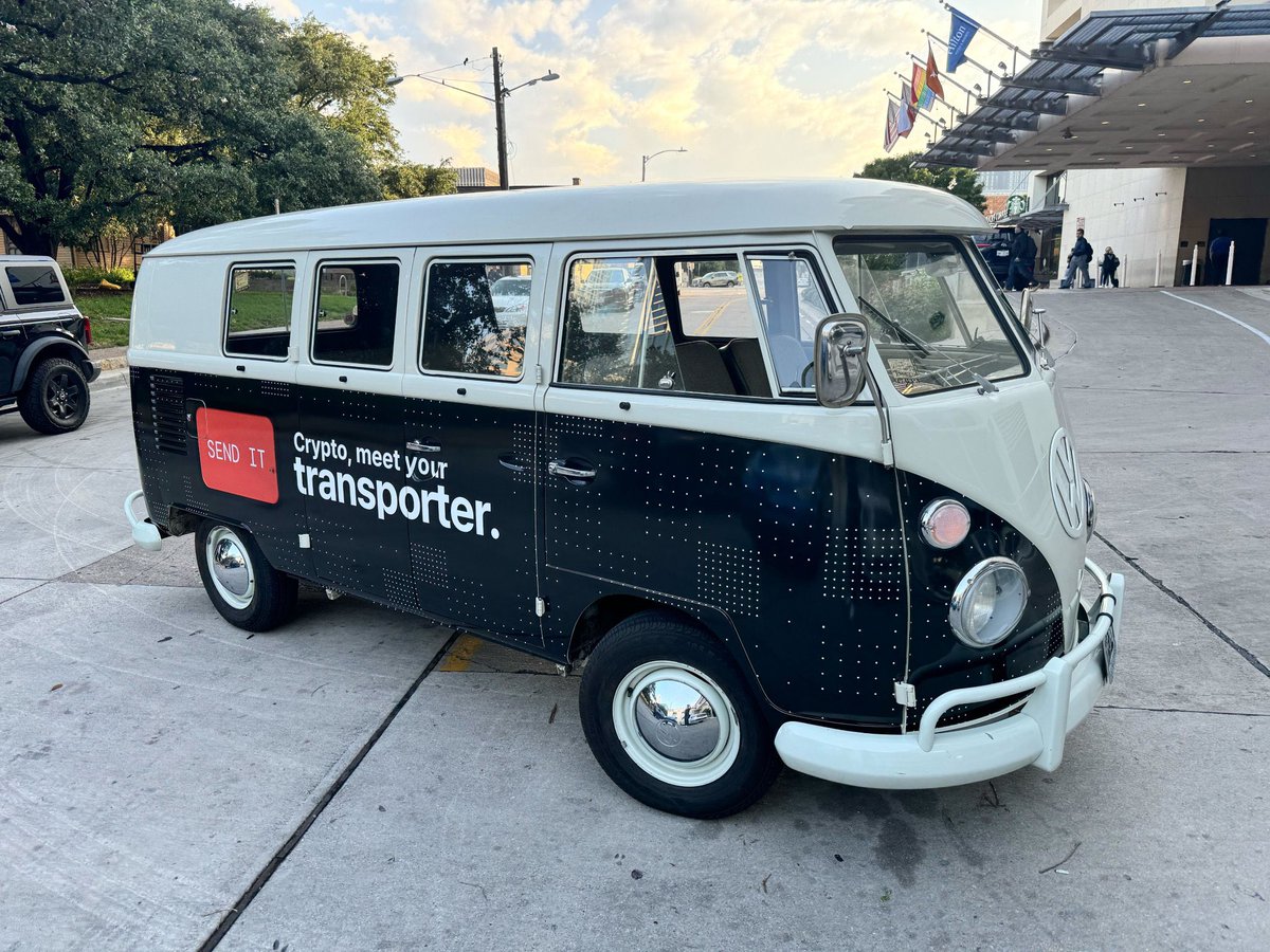 Disco πͺ©β§ (@disco0x) on Twitter photo Catch the <a href="/transporter_io/">transporter.</a> booth at <a href="/consensus2024/">Consensus2024</a> featuring our dope VW bus π
SEND IT β΄οΈ Catch the <a href="/transporter_io/">transporter.</a> booth at <a href="/consensus2024/">Consensus2024</a> featuring our dope VW bus π
SEND IT β΄οΈ