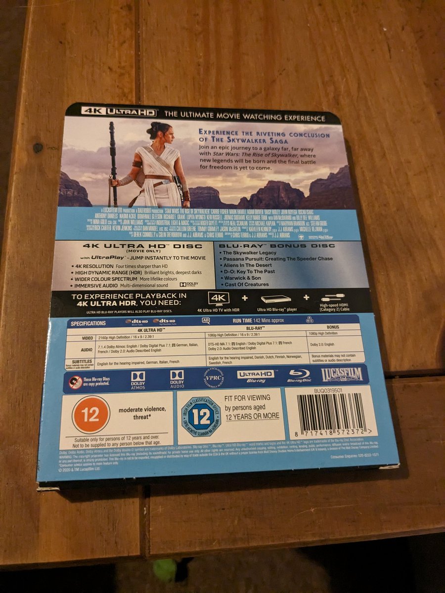 Films watched this year: 152 #yearofmovies #bluray #steelbook #4k #starwars #theriseofskywalker #daisyridley #johnboyega #markhamill #carriefisher #harrisonford #adamdriver #oscarisaac #domhnallgleeson #anthonydaniels #ianmcdiarmid #scifi #adventure #action #drama #jjabrams