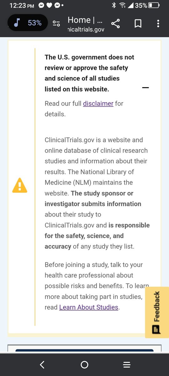 What do y'all think of clinical trials? I was looking into it, for my kidneys.