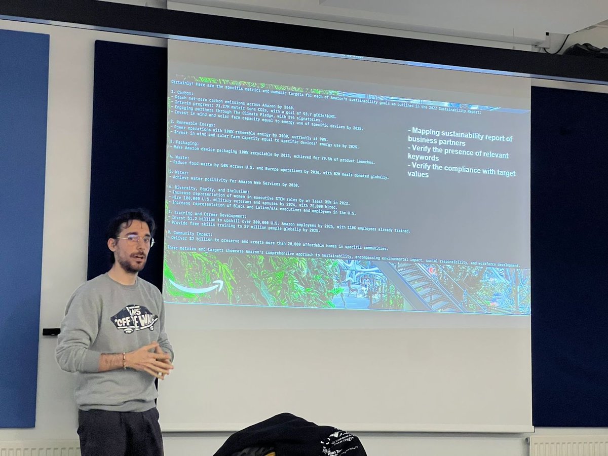 asyncflows's tweet photo. AI for Sustainability is built for analysing company climate goals for comparison against EU regulations. https://t.co/zkoGxzl6YV