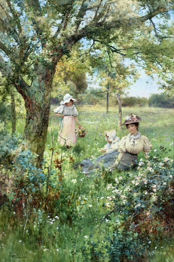 🎨Alfred Glendening Jr. (1861–1907) In the fields , 1897