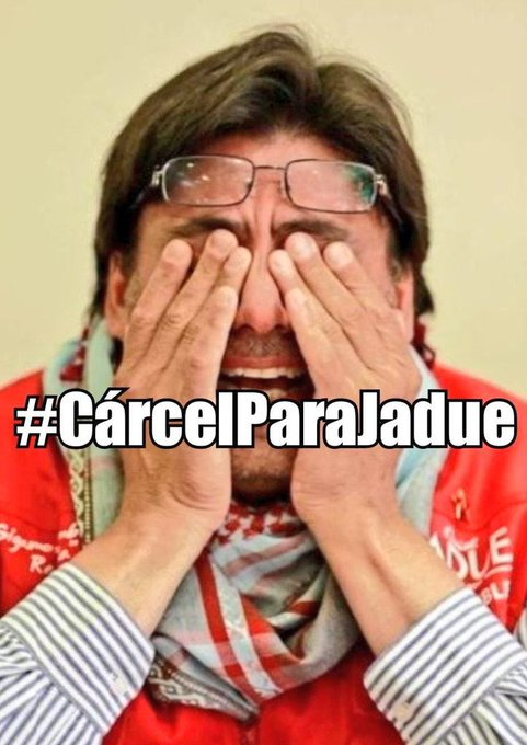 SUMATE AL HASHTAG #CarcelParaJadue DEL OLIMPO A LA CARCEL ! #CarcelParaJadue NO MAS IMPUNIDAD ! LOS CORRUPTOS Y LADRONES A LA CARCEL ! SUMATE !!