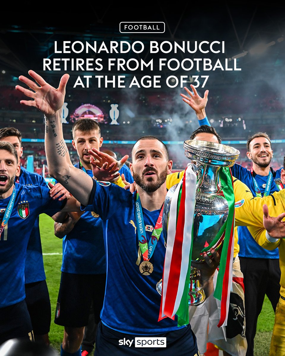 Leonardo Bonucci has announced his retirement from football at the age of 37 🔵