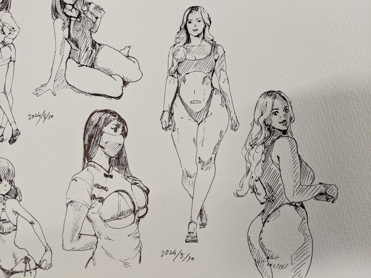 いいねした画像、動画から模写 