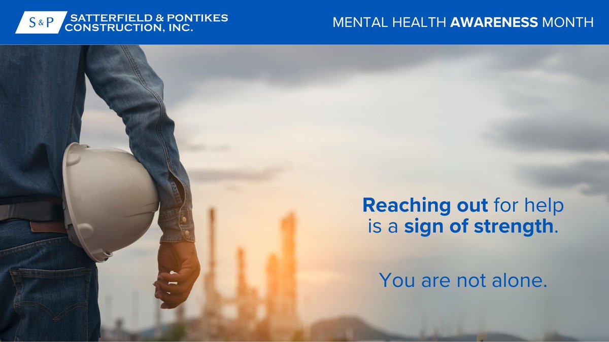 In the U.S., the construction industry has one of the highest suicide rates with a significantly higher risk of suicide compared to the general population. If you or someone you know is struggling, there is help available. Visit buff.ly/45g7wfg
#MentalHealthAwarenessMonth