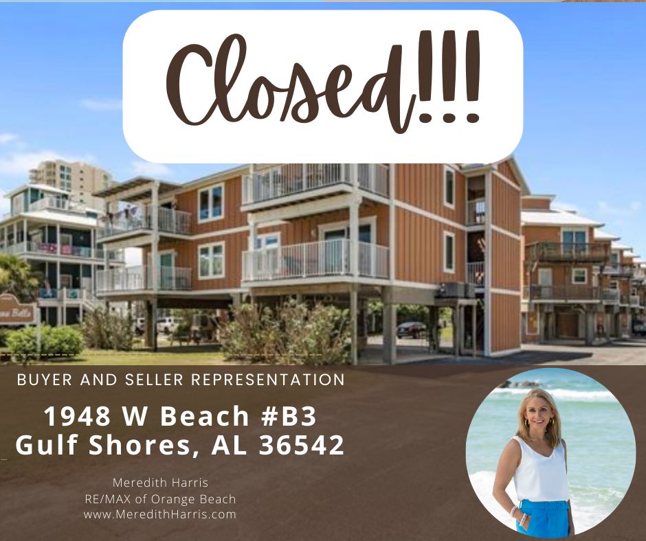 This one was a marathon and not a sprint, but working with a great lending team and title company, we were able to work through the hiccups. Congratulations!

#meredithharrisrealestate #gulfcoastrealestate #gulfshoresalabama #alabamagulfcoast #condo #shorttermrental #investment