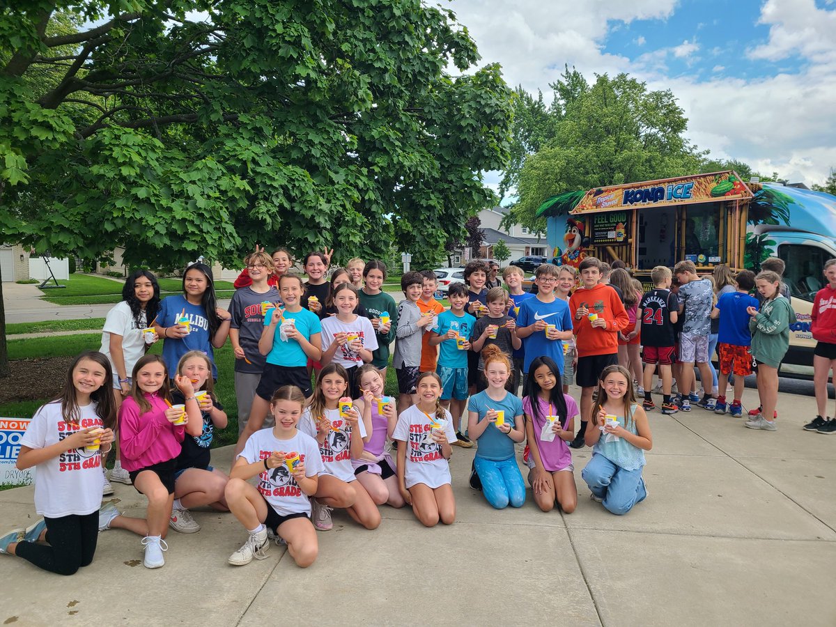 Thank you for the Kona Ice <a href="/DrydenPTA/">Dryden PTA</a> <a href="/DrydenSchool/">Dryden School</a> #finalcountdown #drydenrocks