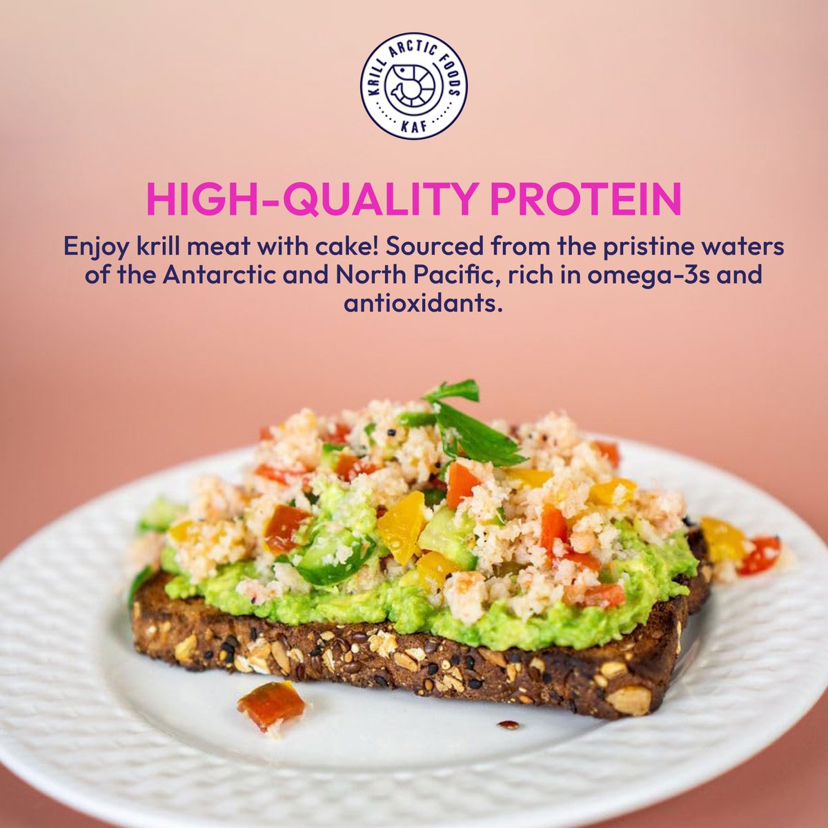 Enjoy the high-quality protein of krill meat! Sourced from pristine waters, it's rich in omega-3s and antioxidants.

#proteinpower #healthydiet