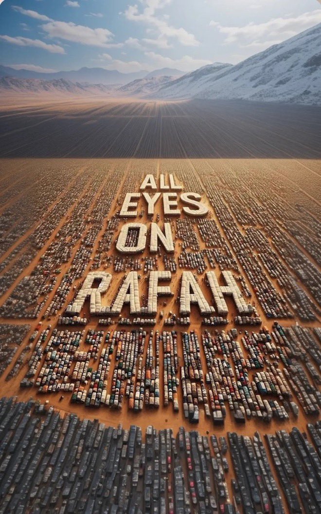 #AlleyesonRafah