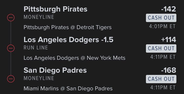 +497 #MLB AFTERNOON PARLAY ⚾️

#GamblingX