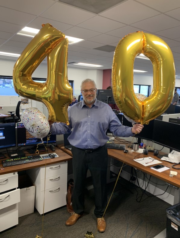 Lordy, lordy, look who’s career just turned 40! Our dedicated and unparalleled Investment Director Rick Anderson celebrates his 40th year with @CeteraFinancial. The Dow climbed from 1,100 to 40,000 in his 40 years on the job. Congratulations Rick!