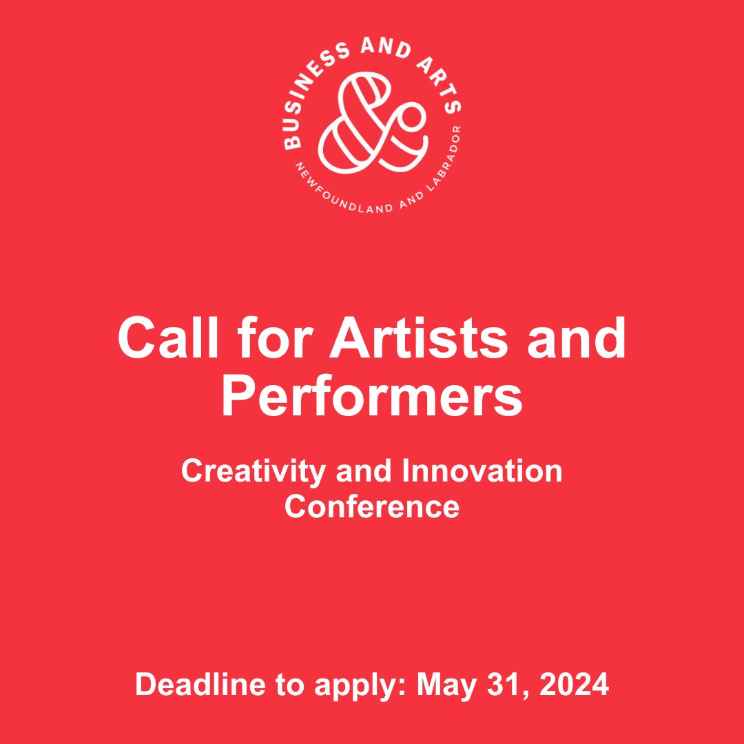 Friday is the deadline to apply for this exciting opportunity! We would love to see your ideas for interactive artworks and performances to help make a provincial Creativity and Innovation Conference an incredible event! 

businessandartsnl.com/opportunities-…