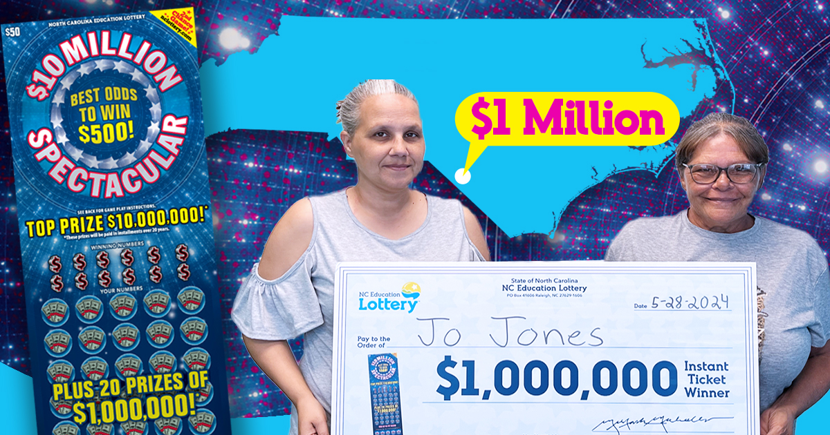 Jo Jones couldn't contain her excitement after winning $1 million on a $10 Million Spectacular scratch-off at a Kwik Stop in #Rowland. 'I started hollering and running through the store,' Jones laughed. 'It feels like a dream.' Congrats, Jo! bit.ly/4bCTWpE