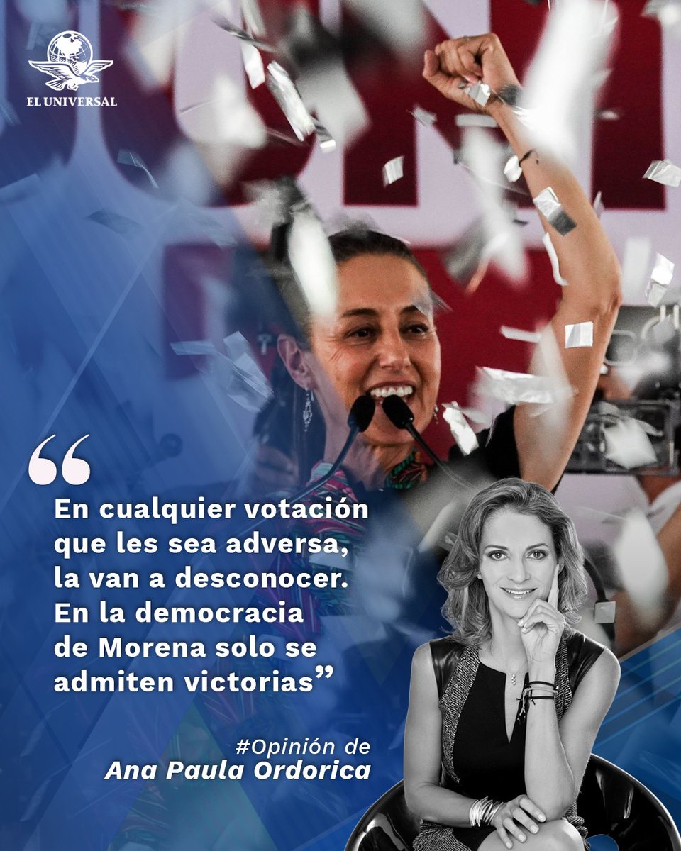 'Ese México de “o estás con Morena o eres un beneficiado del pasado” no lo logró romper la campaña de Xóchitl' ✍️, la #Opinión de @AnaPOrdorica eluniversal.com.mx/opinion/ana-pa…
