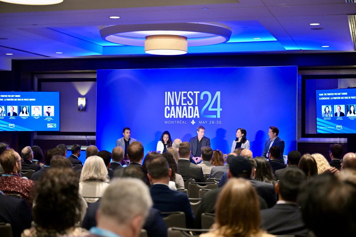 CVCA (@cvca) on Twitter photo LIVE NOW: Exploring the #GenAI revolution at #IC24 presented by <a href="/awscloud/">Amazon Web Services</a>. Insights from <a href="/SanjanaBasu14/">Sanjana Basu</a> from <a href="/RadicalVentures/">Radical Ventures</a>, Giles Day from Ability Biologics, Adam Nanjee from AWS, Pavel Stoev from <a href="/CentML_Inc/">CentML</a>, and <a href="/margo_wu/">Margaret Wu</a> from <a href="/Georgian_io/">Georgian</a>. LIVE NOW: Exploring the #GenAI revolution at #IC24 presented by <a href="/awscloud/">Amazon Web Services</a>. Insights from <a href="/SanjanaBasu14/">Sanjana Basu</a> from <a href="/RadicalVentures/">Radical Ventures</a>, Giles Day from Ability Biologics, Adam Nanjee from AWS, Pavel Stoev from <a href="/CentML_Inc/">CentML</a>, and <a href="/margo_wu/">Margaret Wu</a> from <a href="/Georgian_io/">Georgian</a>.