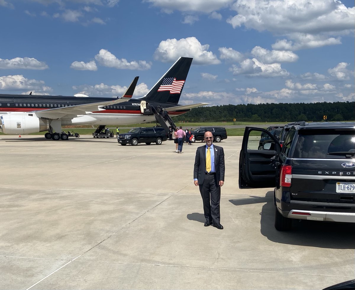 It was an honor to serve as a driver in Donald J. Trump's motorcade this past weekend. 

I am grateful for President Trump, especially (at the moment) for his persistence in the face of terribly unfair political persecution at the hands of corrupt individuals inside the Justice