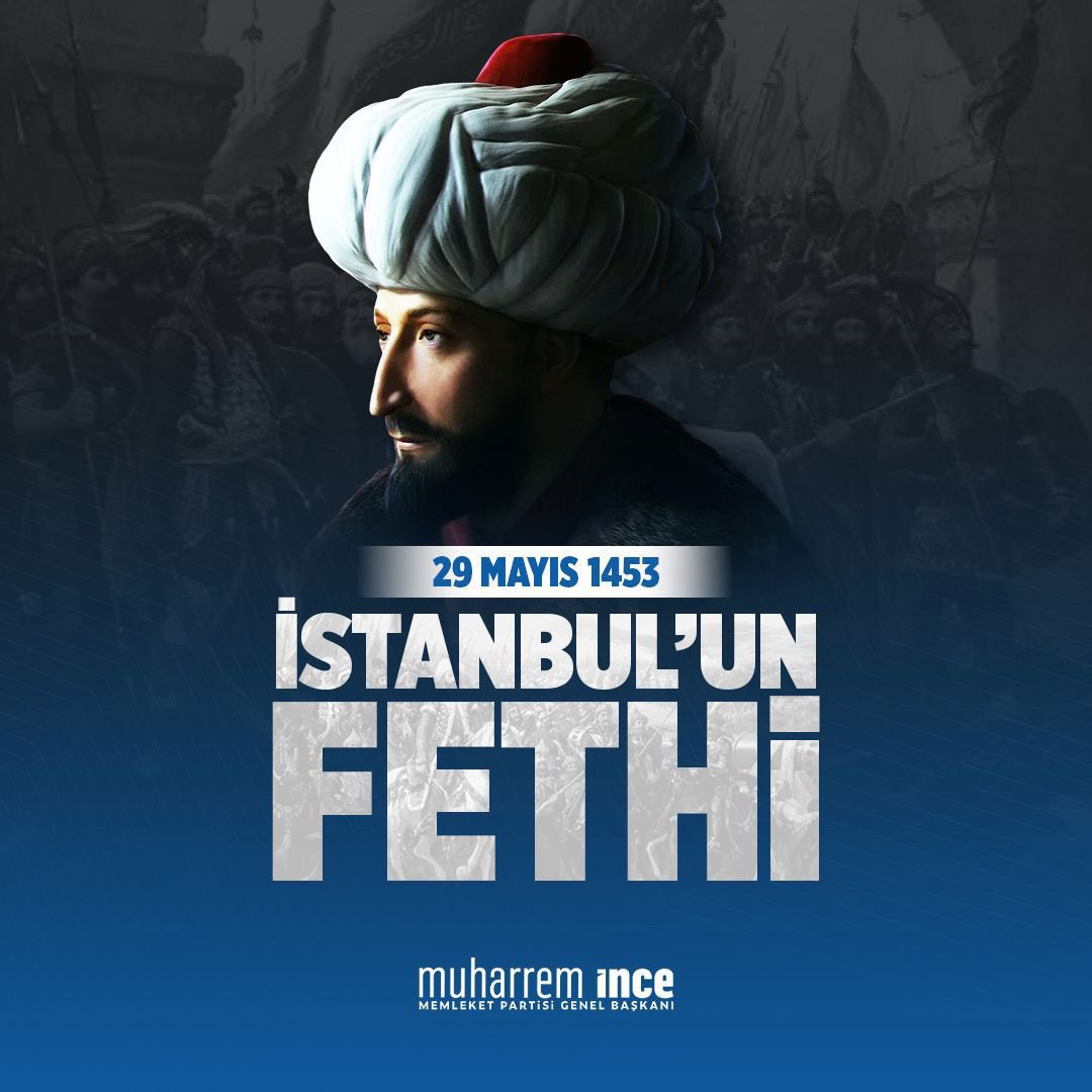 571 yıl önce bugün, İstanbul’u fethederek tarihin akışını değiştiren bir zafere imza attı ecdadımız. Bu şanlı zaferin yıl dönümünde Fatih Sultan Mehmet Han’ı ve tüm şehitlerimizi rahmetle anıyorum.