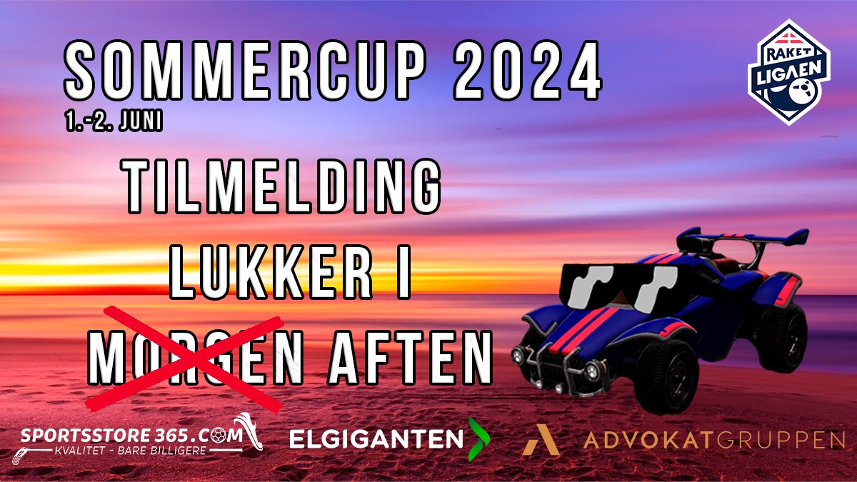 RaketLigaen's tweet image. UNDER 3 TIMER TILBAGE AT MELDE SIG TIL I! 😱

Sommercuppen 2024 står for døren, og tilmeldingen lukker i aften kl. 23:59! ⏰

Skynd dig herind og få dig og dit hold meldt til! 😎☀️

start.gg/tournament/rak…

@ElgigantenGamer | @advokatgruppen