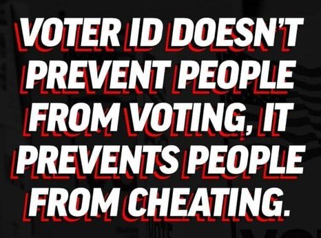 Voter ID reduces the risk of voter fraud! Comment “AMEN” if you agree!