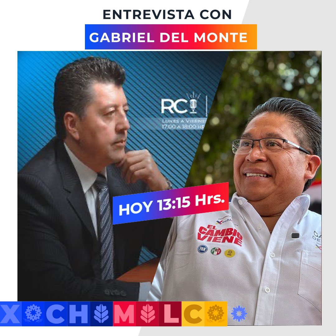 Acompáñame en esta entrevista en vivo en RC Noticias México 

Facebook:
facebook.com/events/1174400…

YouTube:
youtube.com/live/4pOlEQ0zZ…