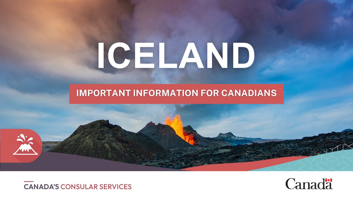 On May 29, a volcanic eruption began on the #Reykjanes Peninsula in southwest #Iceland. The eruption is ongoing and has created dangerous lava flows in the area. Follow the advice of local authorities. More info: travel.gc.ca/destinations/i…