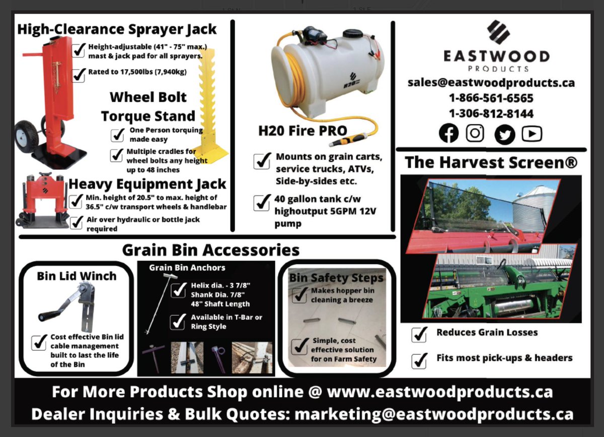 Eastwood Products strive in finding solutions for progressive farm operations. 

See them in #TheBook2024

wherefarmerslook.com/companies/east…

#TheBook, #AgTwitter, <a href="/EastwoodProduc1/">Eastwood Products</a>