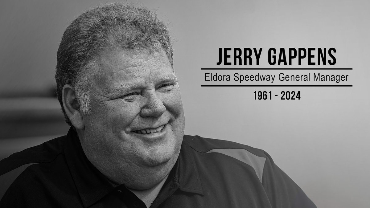 On behalf of the Gappens family, Eldora Speedway sadly shares the news that longtime motorsports executive and Eldora Speedway general manager Jerry Gappens has passed away at the age of 63. Read more: eldora.link/gappens