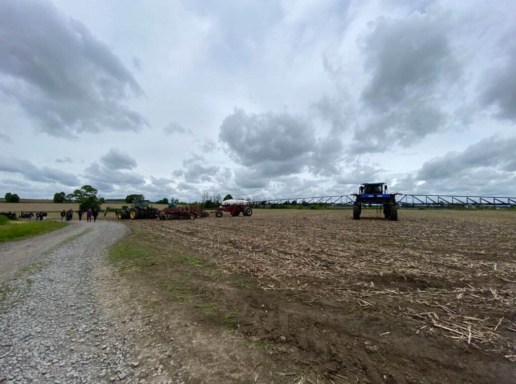 Our team in partnership with <a href="/farmconnections/">DurhamFarmConnections</a> hosted a Precision Agriculture Field Day for high school students to learn about agriculture tech, careers &amp; sustainability through live demonstrations on the farm. A big thank you to the volunteers, our host farm and sponsors!