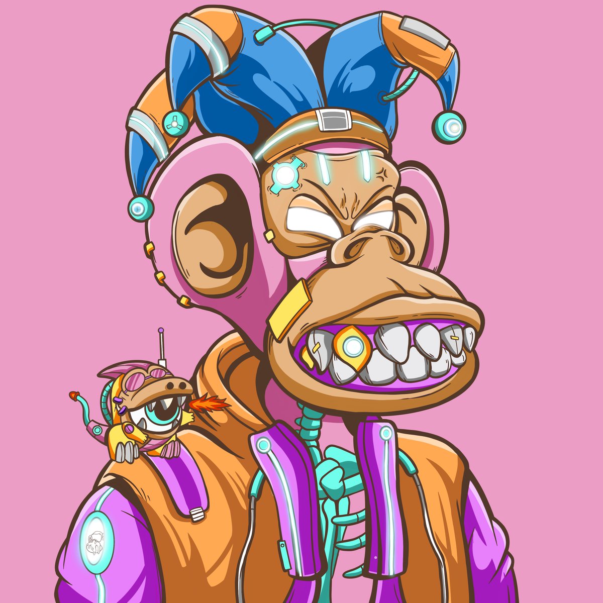 One of the earliest samples for the new season of <a href="/FunApes_NFT/">Fun Apes</a>.

⚡️It's sick, but was not selected!