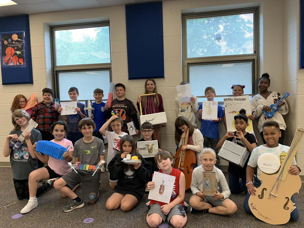3rd grade instrument projects are coming home!  They looked great. 🎶 @NfSquirepride
