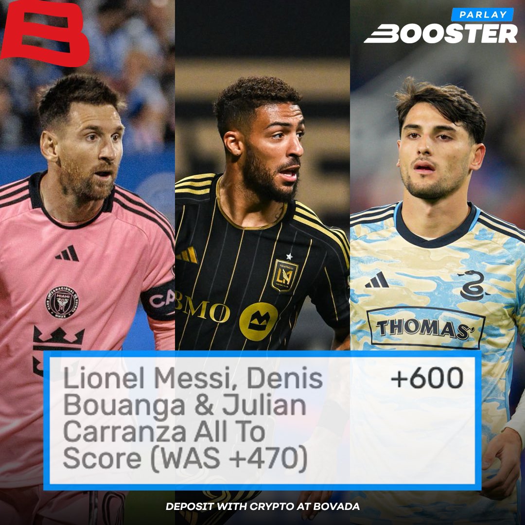 MLS GOAL-SCORERS BOOSTER! ⚽️🔥 Three players to score parlay now boosted up to +600 🤑 All boosted parlays 👉 bit.ly/BVDParlayBoost…